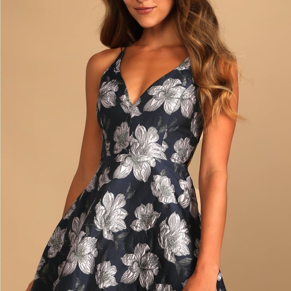 Floral V-Neck Dress